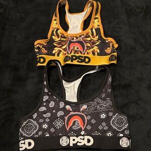 PSD Vibrant Graphic Sports Bras Duo